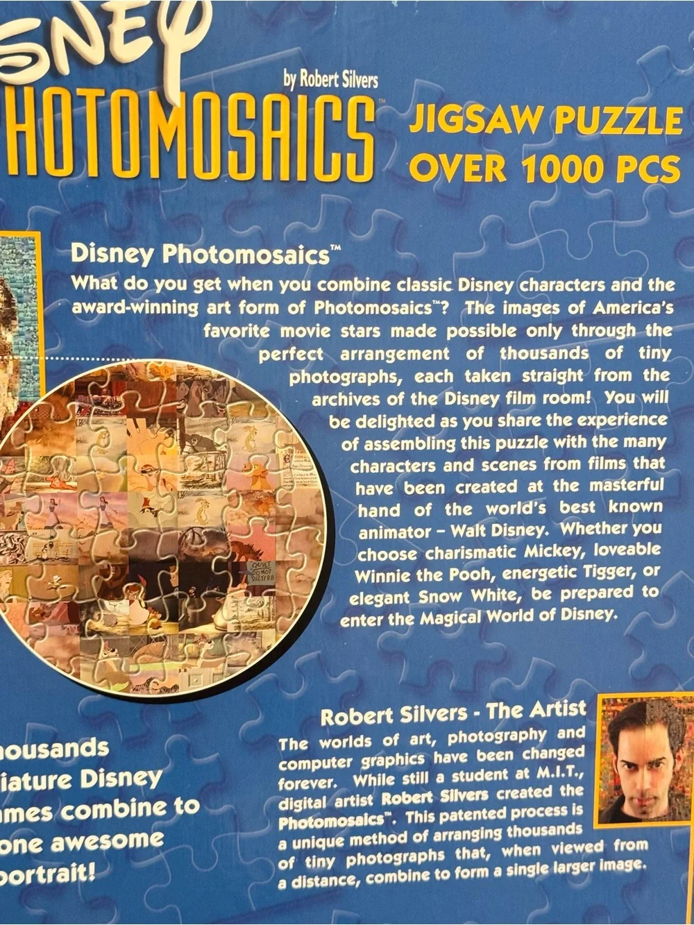 Vintage Disney Photomosaics Winnie the Pooh Jigsaw Puzzle
